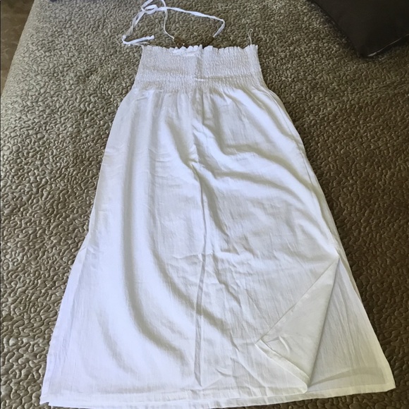 White Cotton Beach Dress